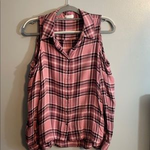 Self Esteem Shoulder cut out blouse